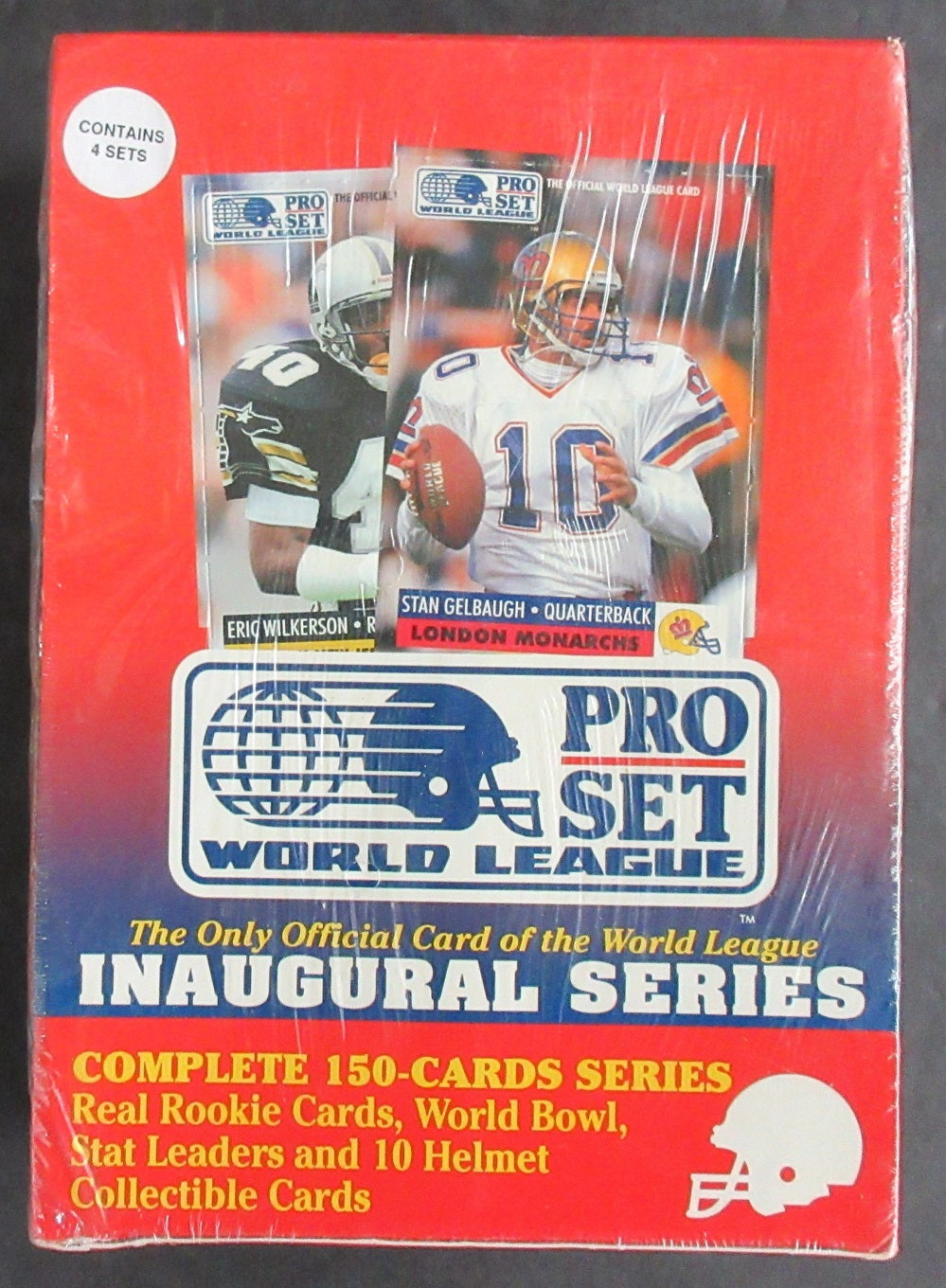 1990 Pro Set World League Football Factory Set Box (4 Sets)