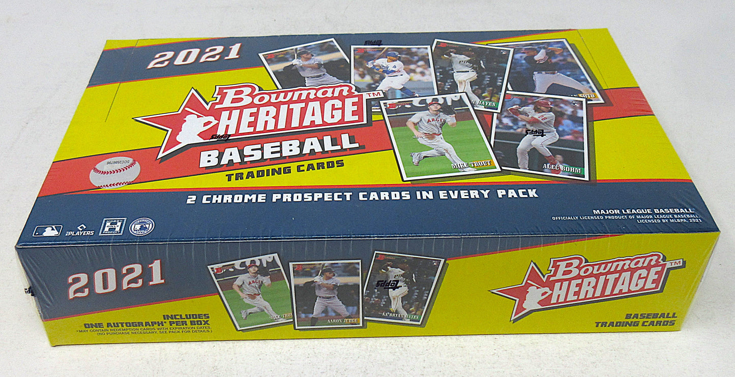 2021 Bowman Heritage Baseball Box (Hobby) (10/24)