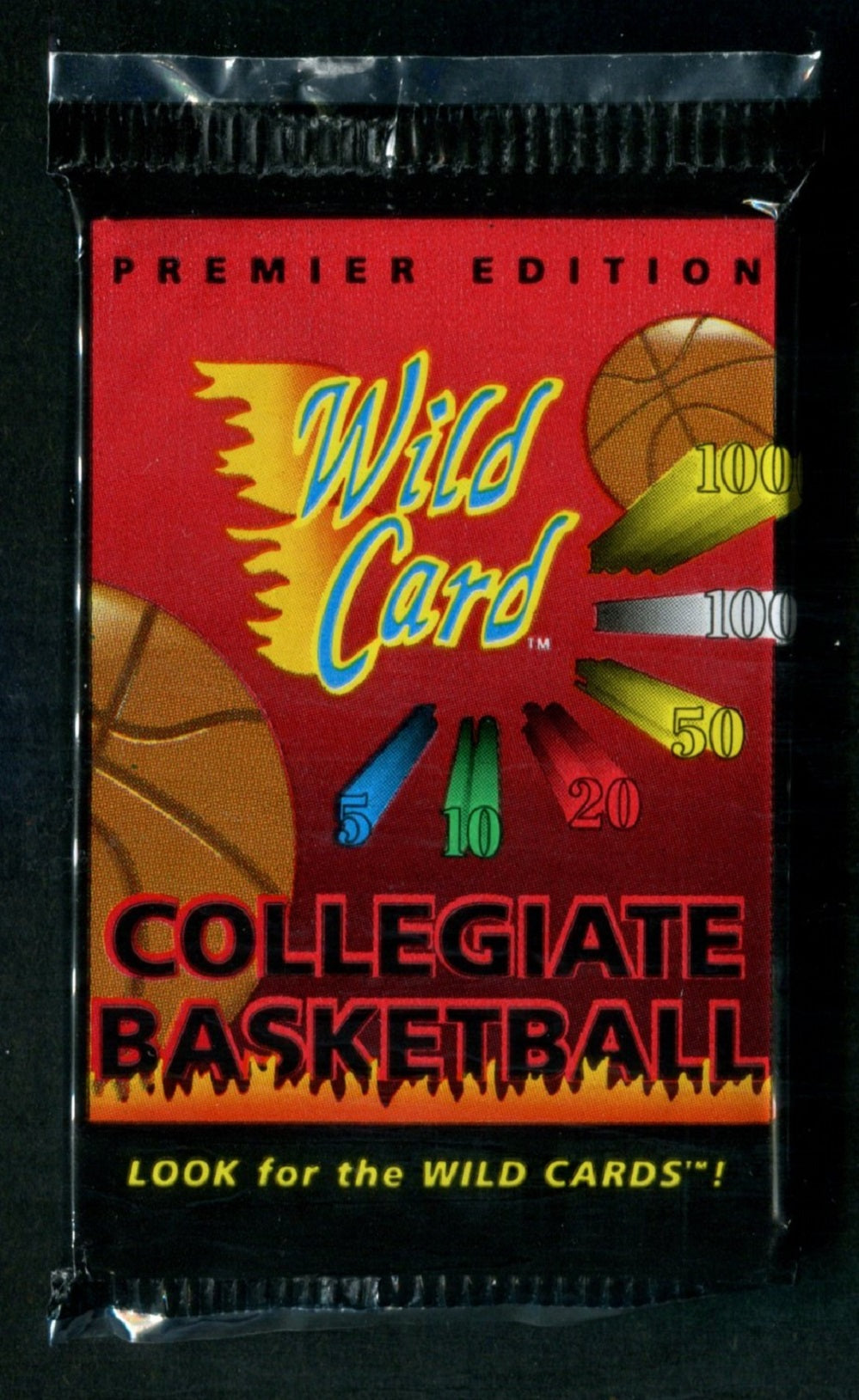 1991/92 1991 Wild Card Collegiate Basketball Unopened Pack (15)