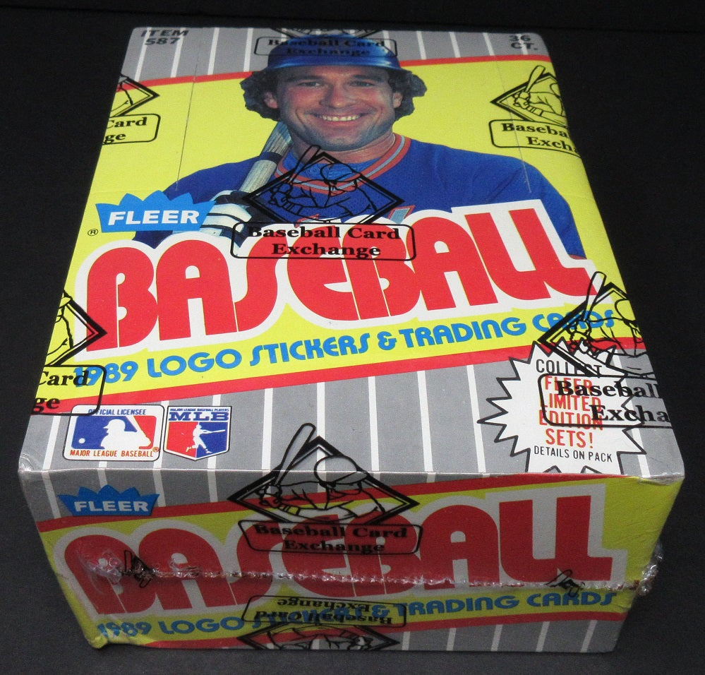 1989 Fleer Baseball Unopened Wax Box (FASC) (Code 83472)