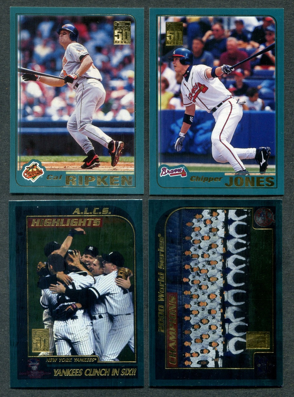 2001 Topps Baseball Complete Series 1 Set (406)