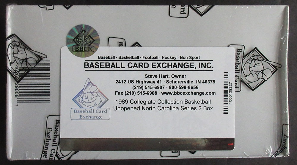 1990 Collegiate Collection North Carolina Second Edition Basketball Box (36/8) (BBCE)