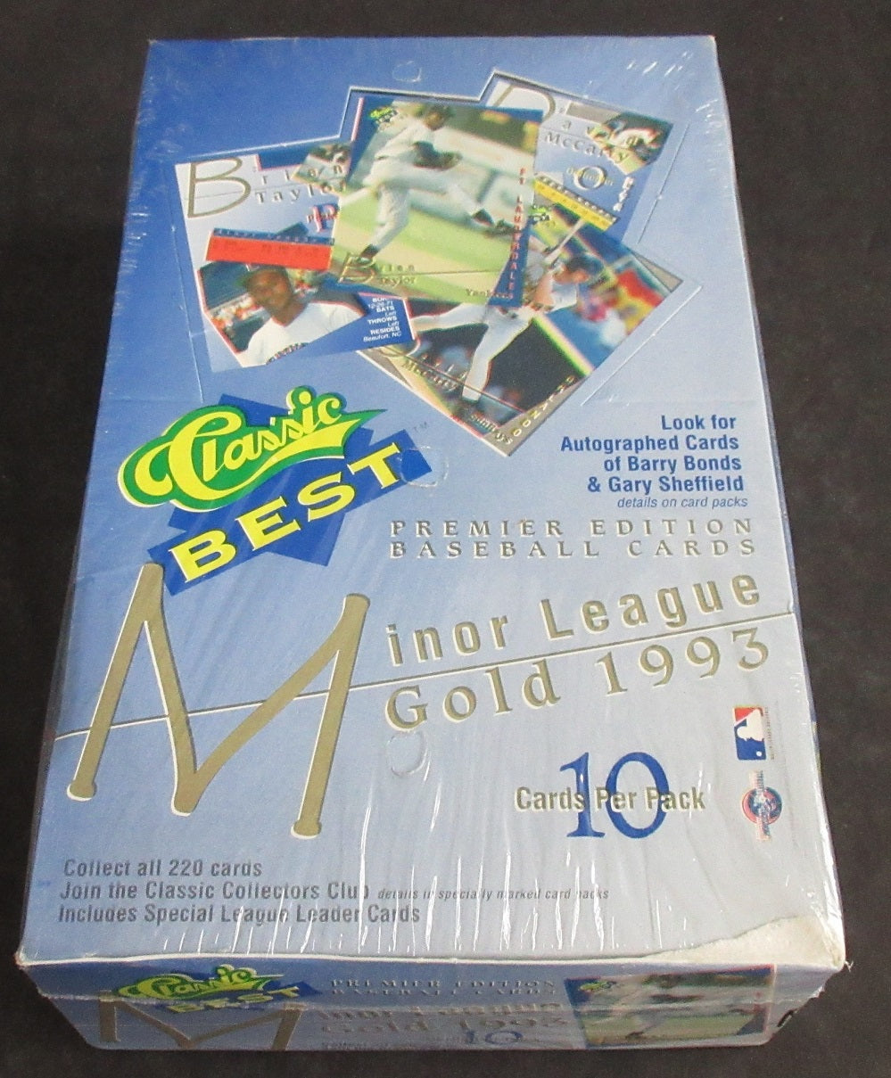 1993 Classic Best Minor League Gold Baseball Box (36/10)