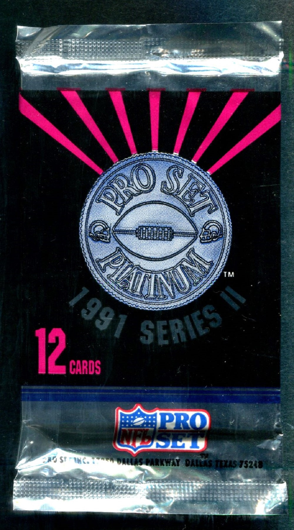 1991 Pro Set Platinum Football Series 2 Pack (12)