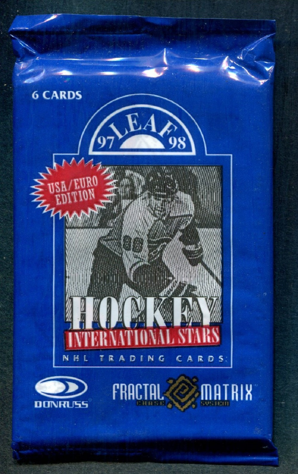 1997/98 Donruss Leaf Hockey Pack (U.S./Euro) (6)