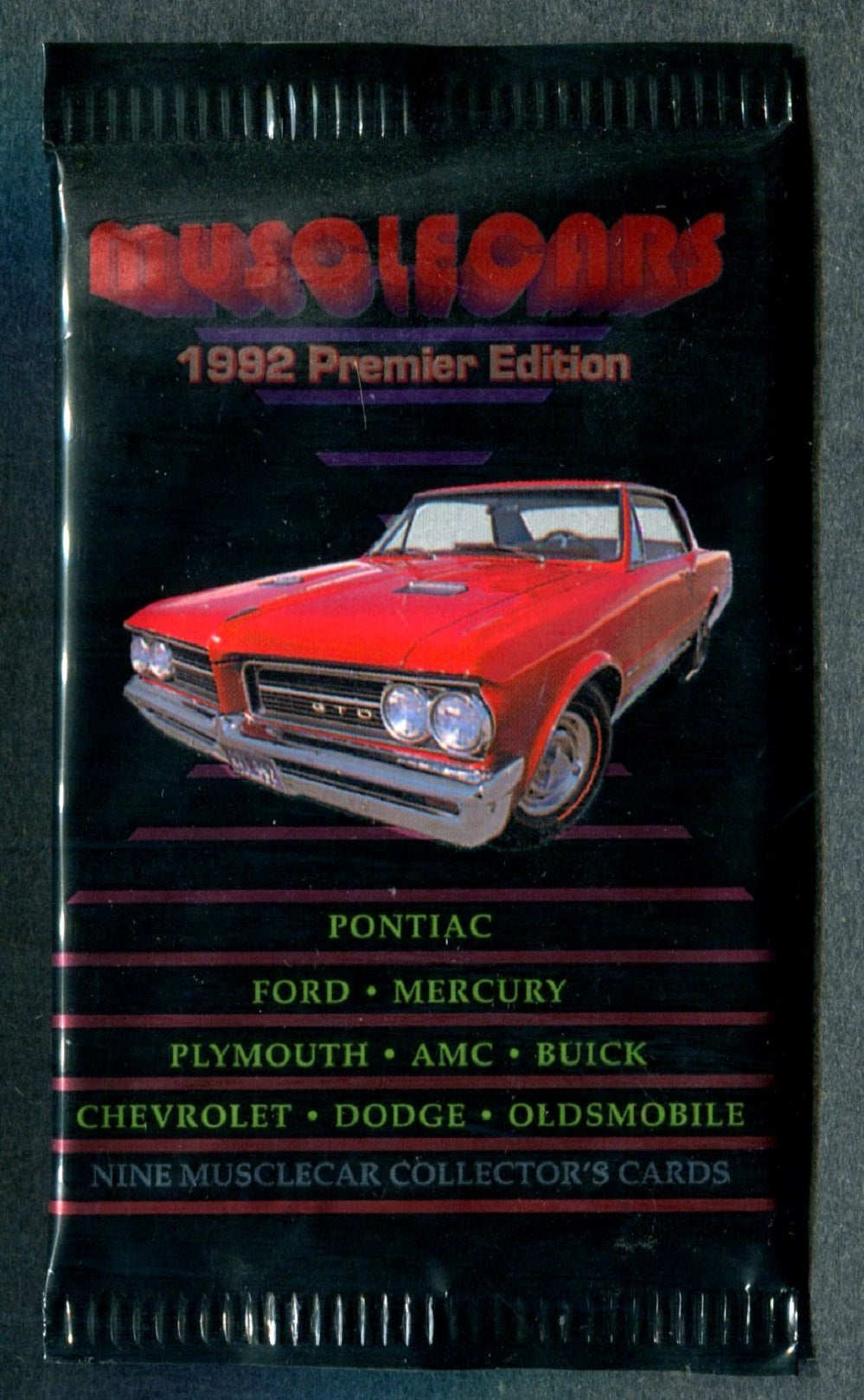 1992 Collect-A-Card Muscle Cars Pack (9)