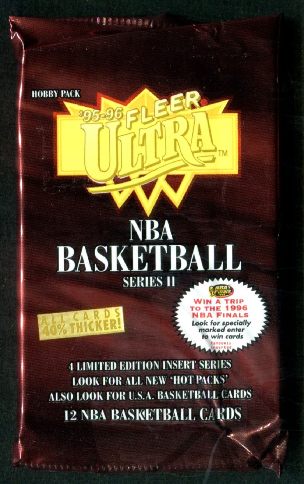 1995/96 Fleer Ultra Basketball Unopened Series 2 Pack (Hobby) (12)