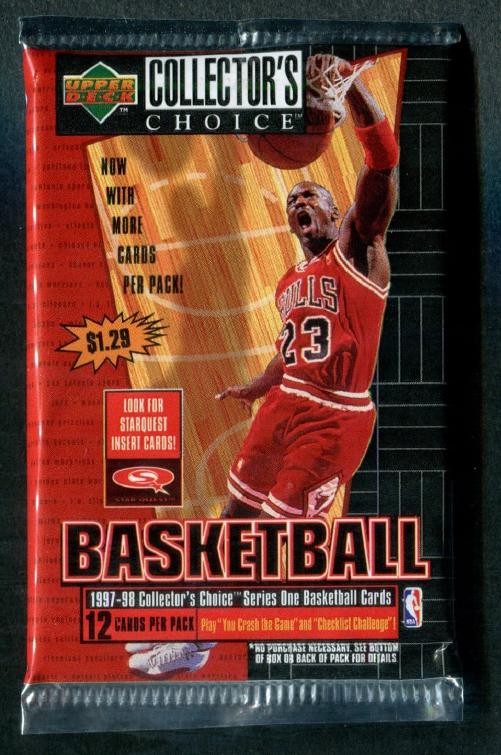 1997/98 Upper Deck Collector's Choice Basketball Unopened Series 1 Pack (Retail) (12)