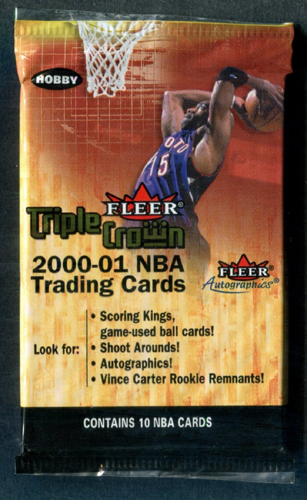 2000/01 Fleer Triple Crown Basketball Unopened Pack (Hobby) (10)