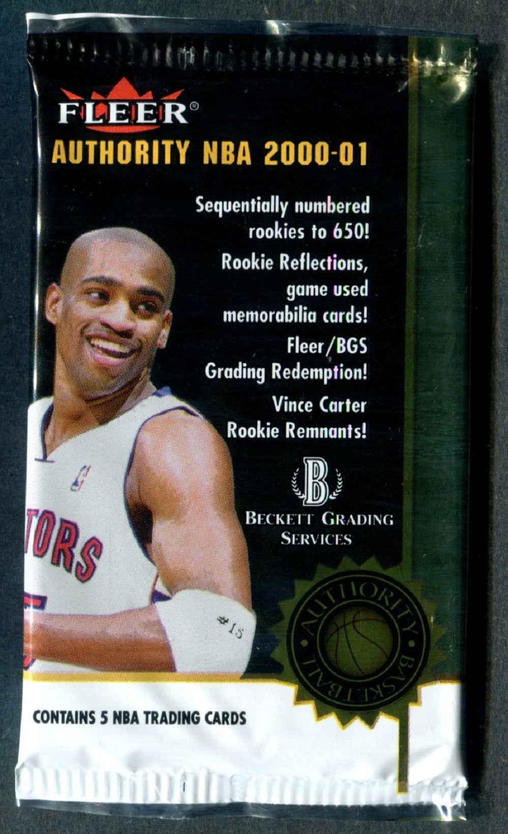 2000/01 Fleer Authority Basketball Unopened Pack (5)
