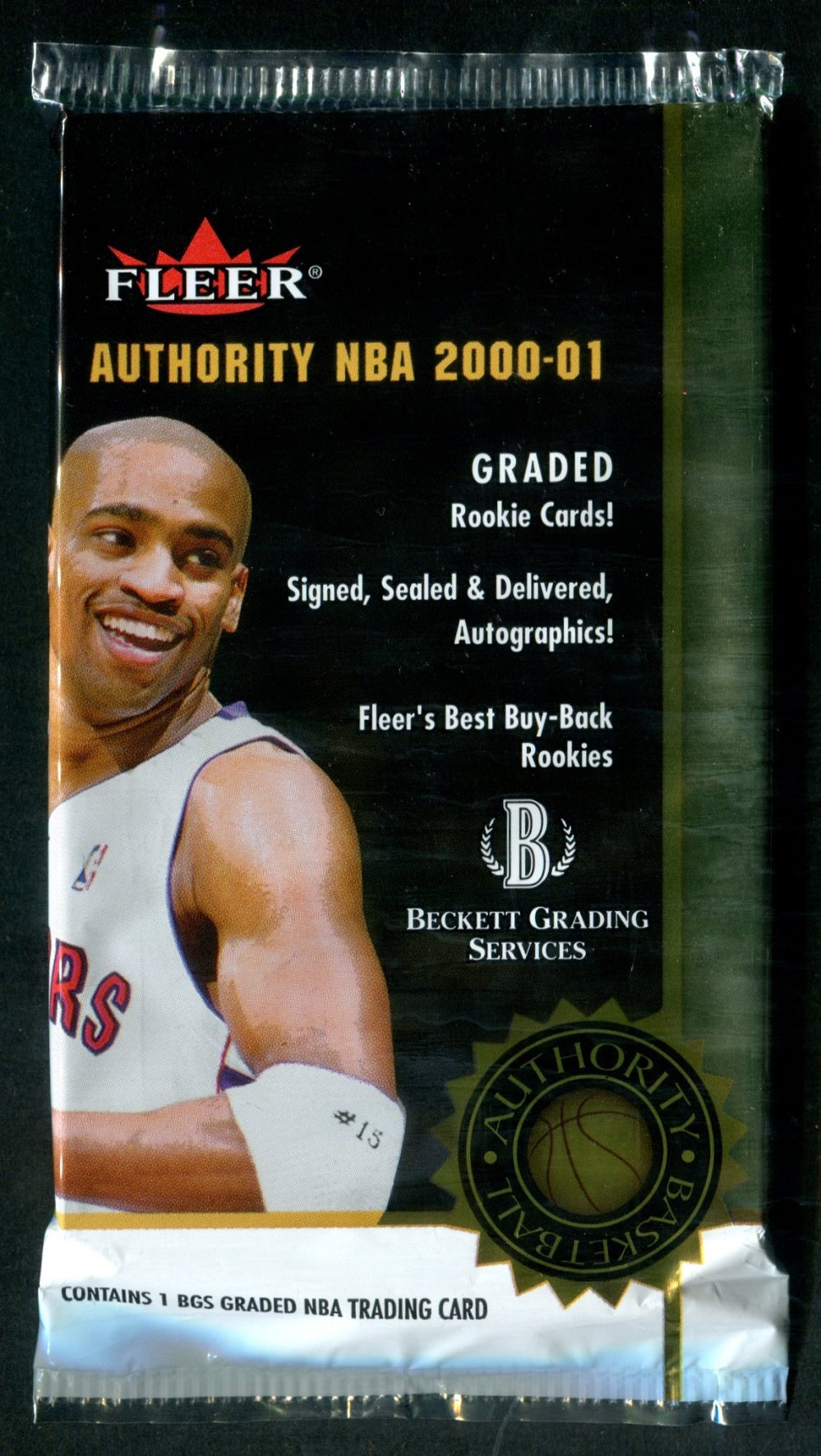 2000/01 Fleer Authority Basketball Unopened Graded Card Pack (1)