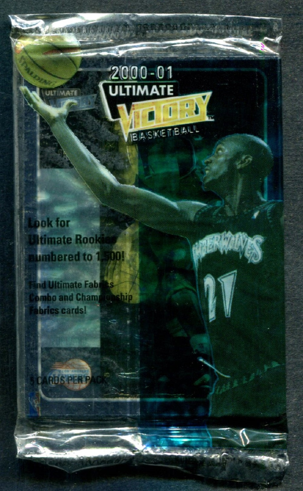 2000/01 Upper Deck Ultimate Victory Basketball Unopened Pack (5)