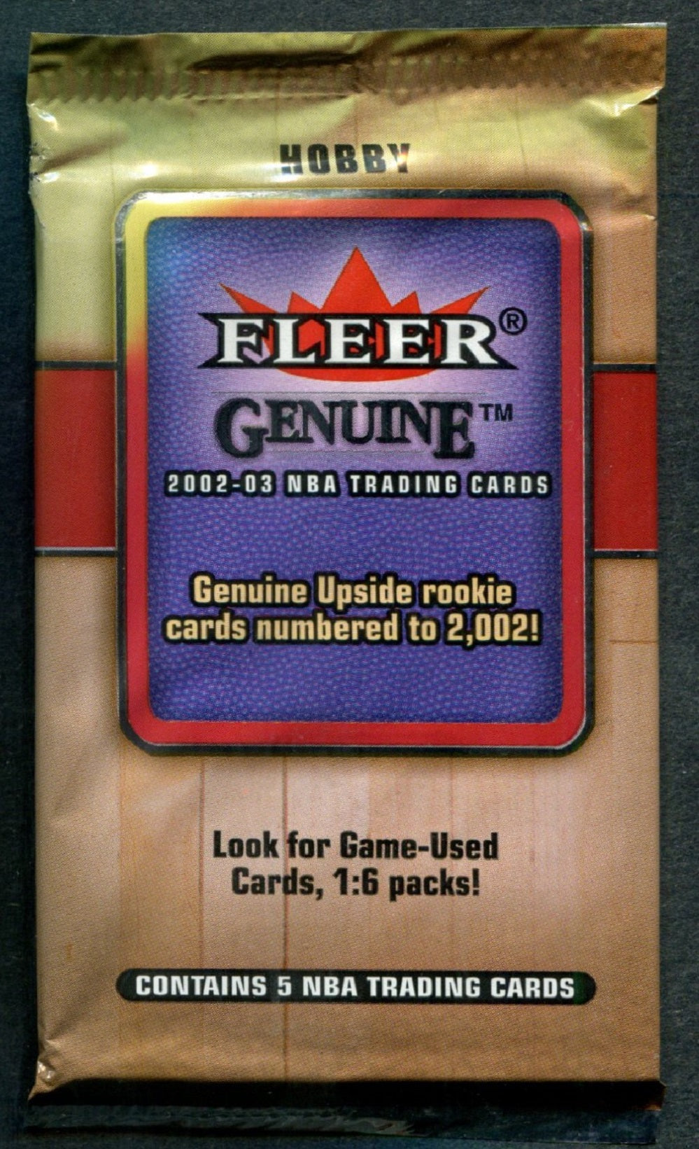 2002/03 Fleer Genuine Basketball Unopened Pack (Hobby) (5)