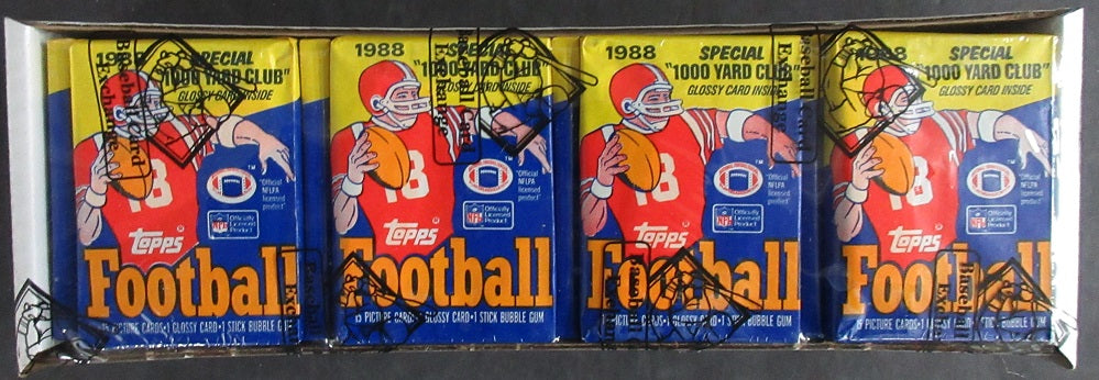 1988 Topps Football Unopened Wax Pack (Lot of 36) (BBCE)