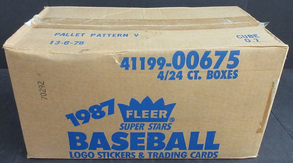 1987 Fleer Baseball Limited Edition Baseball Superstars Factory Set Case (00675) (4/24)
