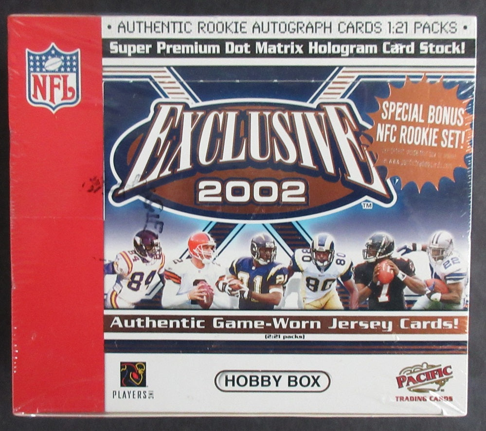 2002 Pacific Exclusive Football Box (Hobby) (20/6)