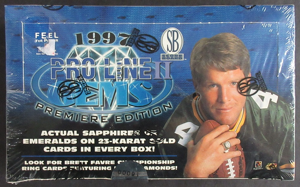 1997 Scoreboard Football Pro Line Gems II Box (24/4)