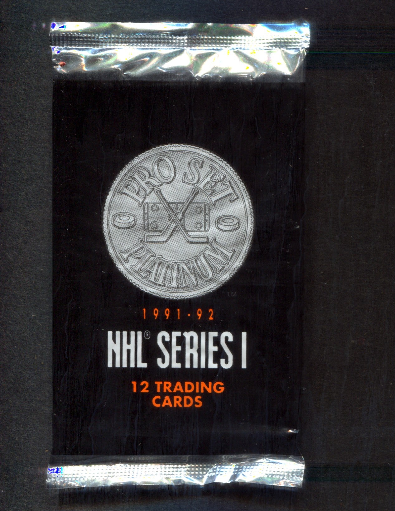 1991/92 Pro Set Platinum Hockey Unopened Series 1 Pack (12)
