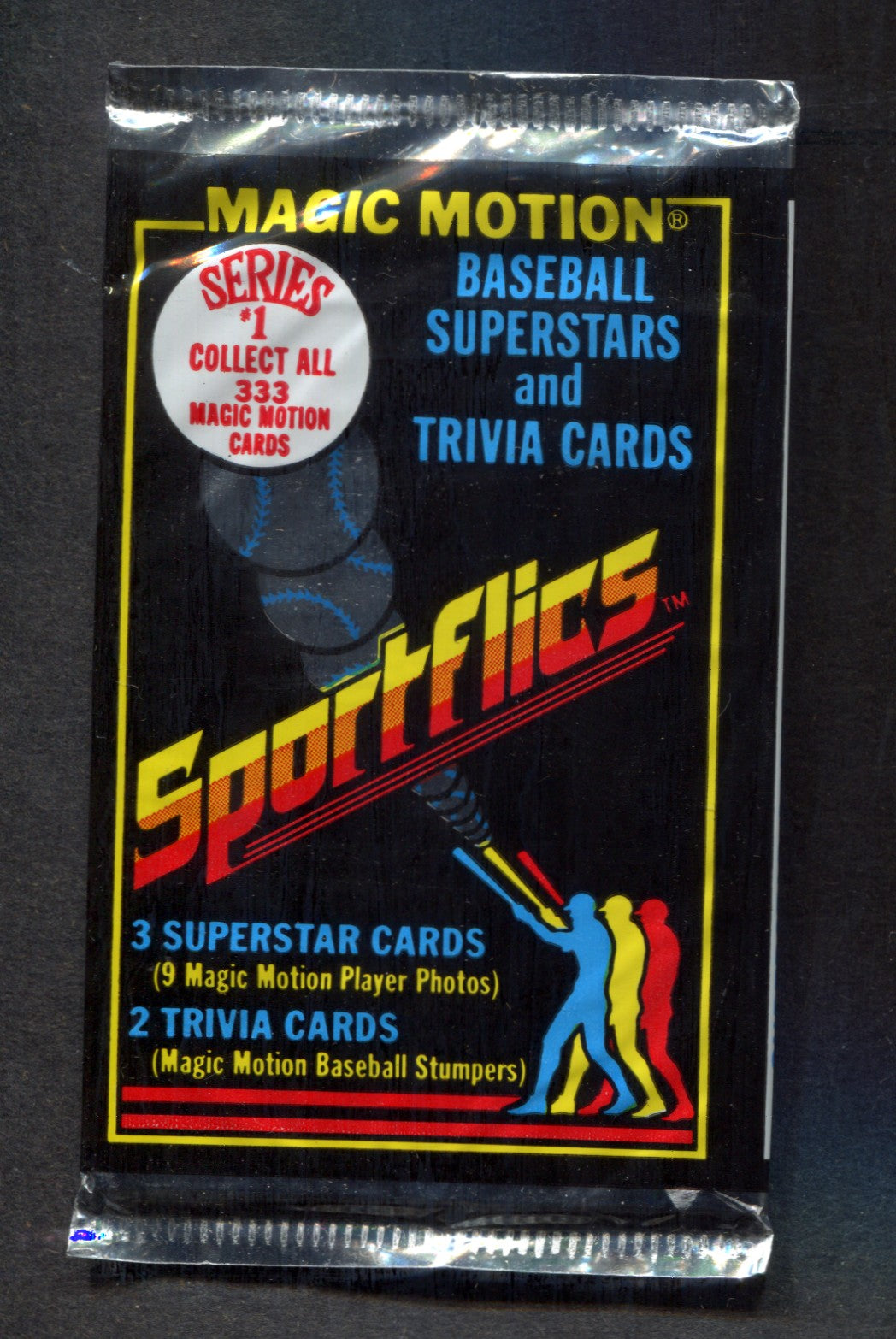 1986 Sportflics Baseball Unopened Pack (5)