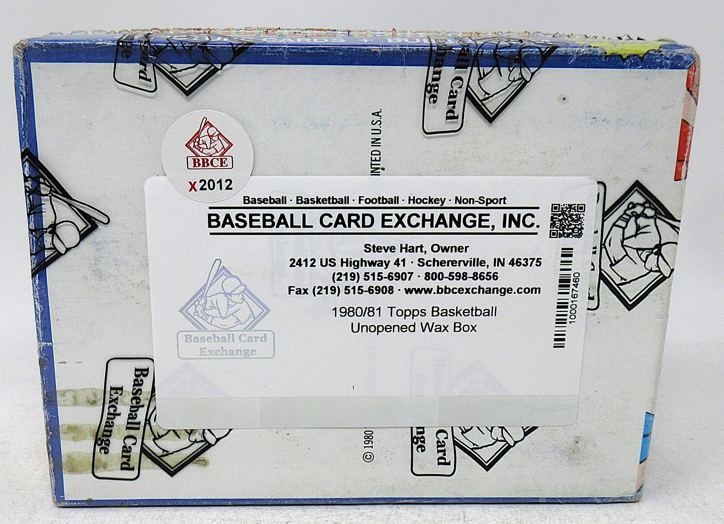 1980/81 Topps Basketball Unopened Wax Box (BBCE) (X2012)