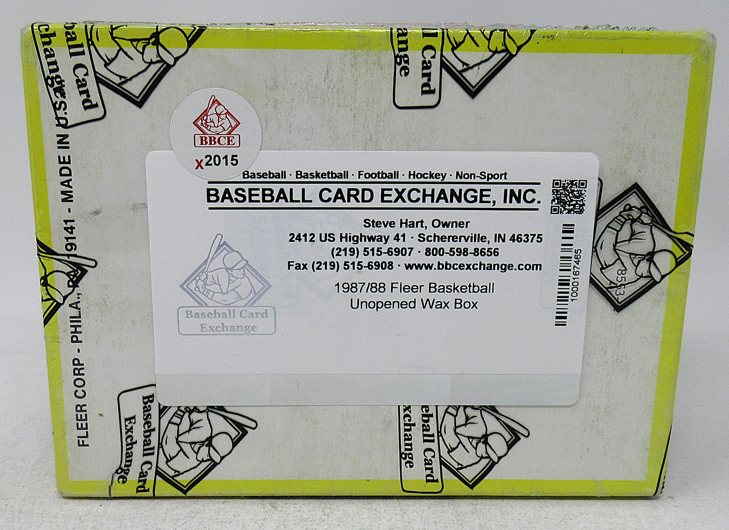 1987 1987/88 Fleer Basketball Unopened Wax Box (BBCE) (X2015)