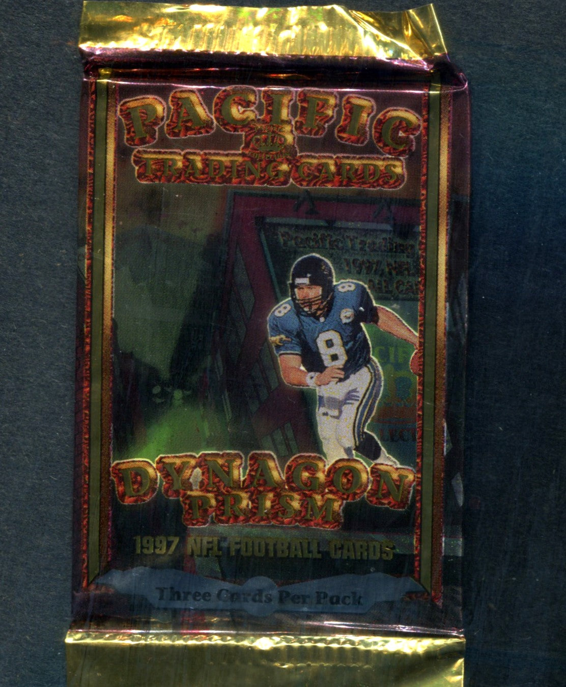 1997 Pacific Dynagon Prism Football Unopened Pack (3)