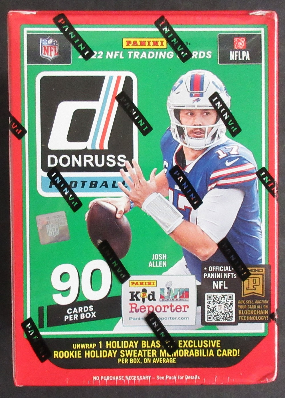 2022 Panini Donruss Football Blaster Box (Holiday) (6/15)
