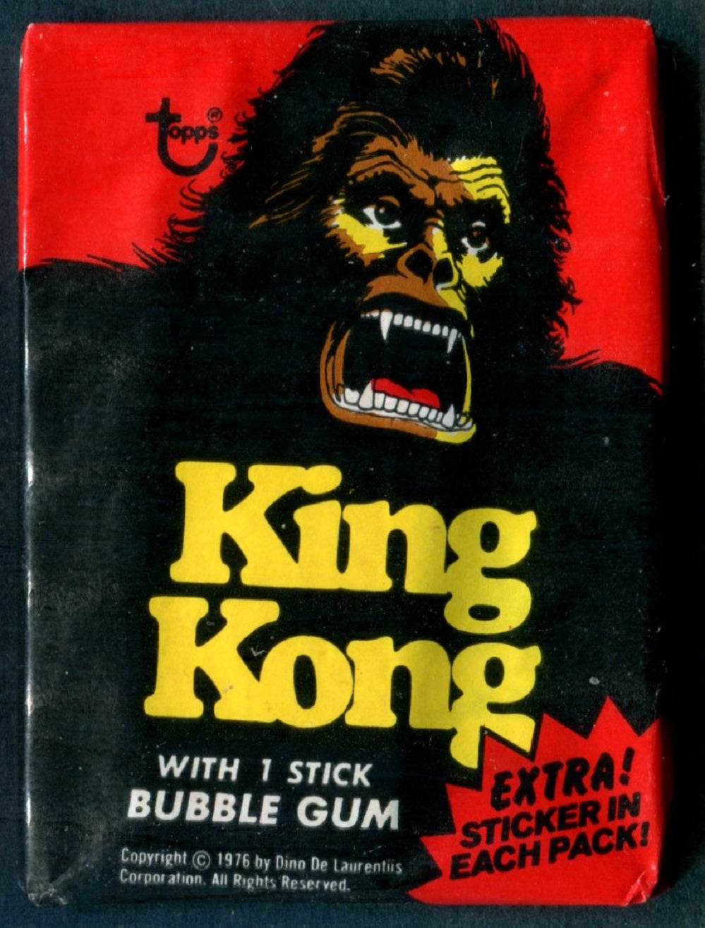1976 Topps King Kong Unopened Wax Pack