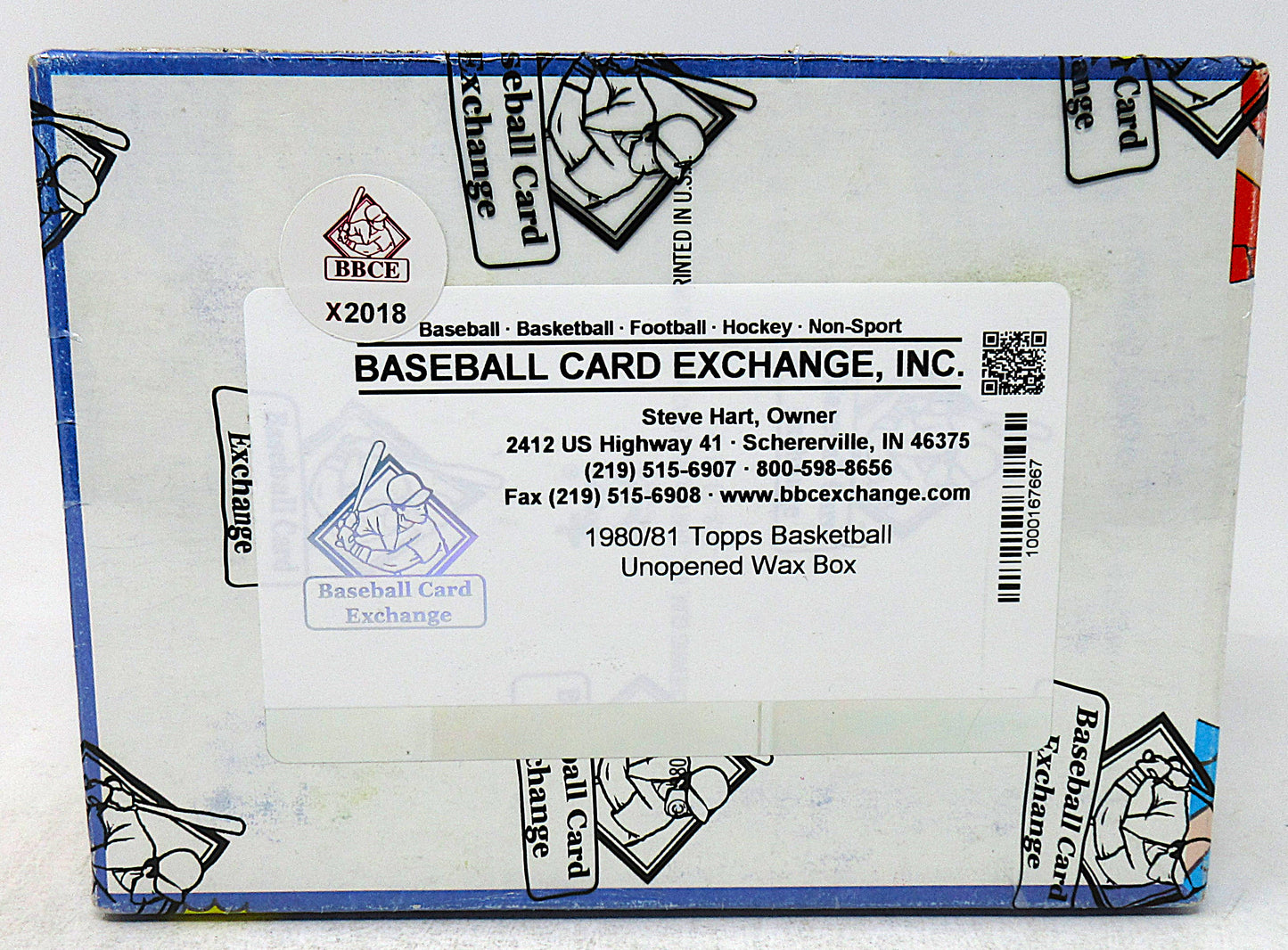 1980/81 Topps Basketball Unopened Wax Box (BBCE) (X2018)