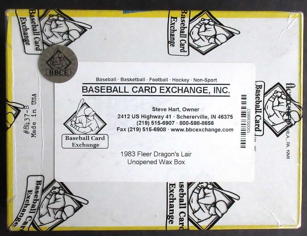 1983 Fleer Dragon's Lair Unopened Wax Box (BBCE)