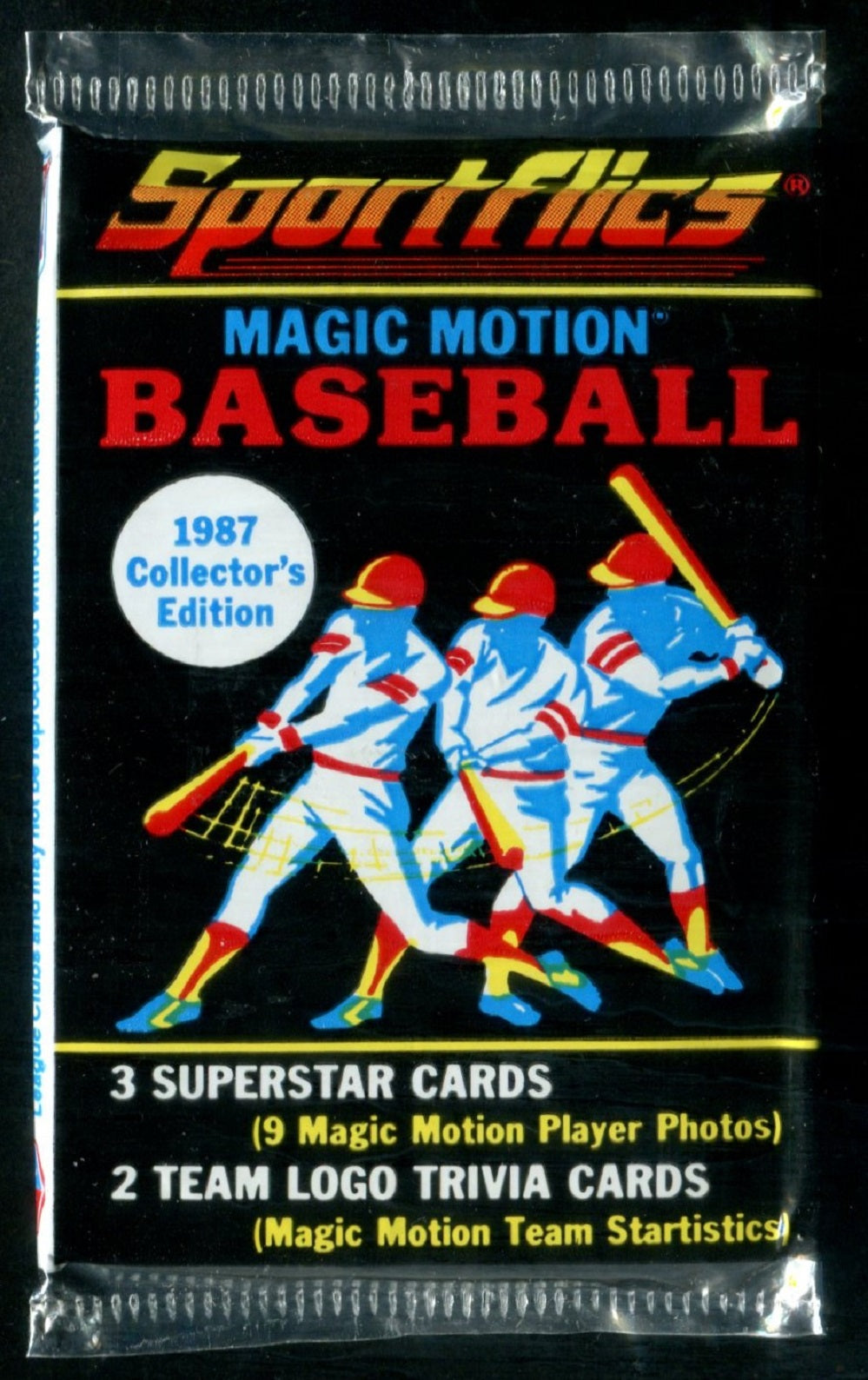 1987 Sportflics Baseball Unopened Pack (5)