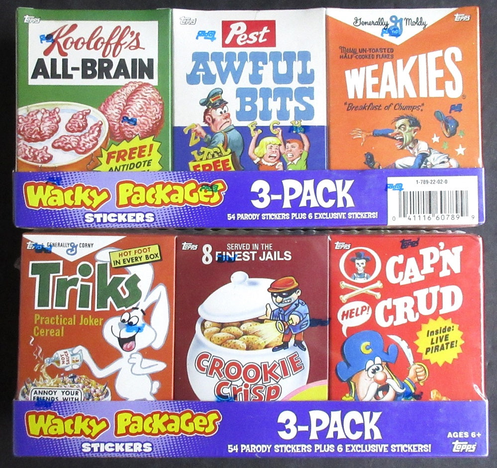 2010 Topps Wacky Packages Cereal Box (Lot of 2 - 3 Pack)