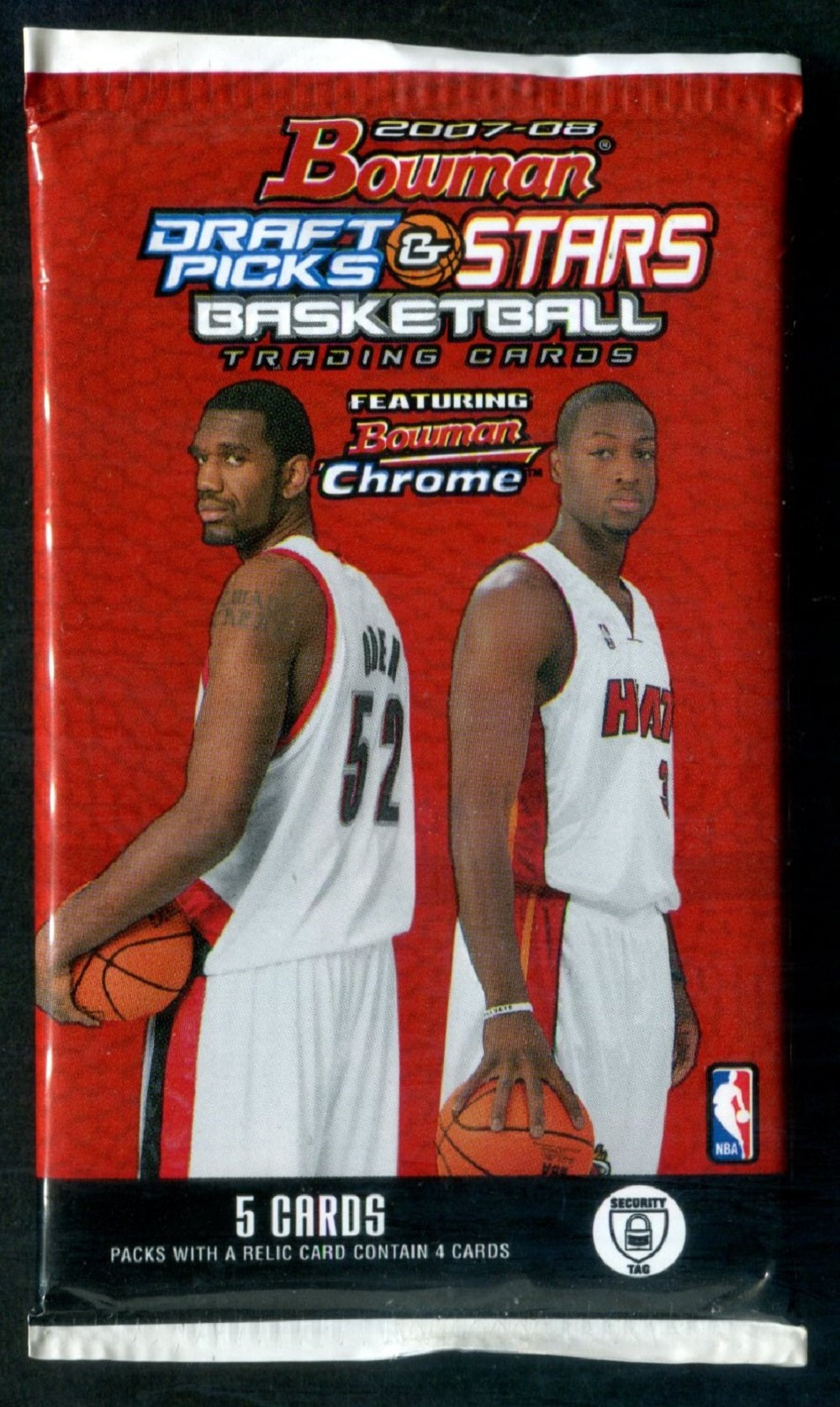 2007/08 Bowman Draft Picks & Prospects Basketball Unopened Pack (5)