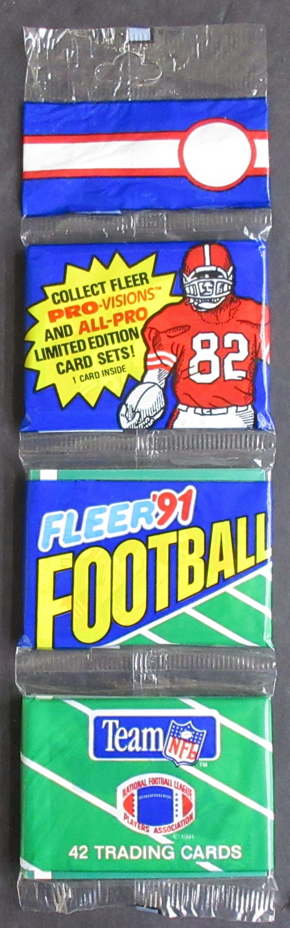 1991 Fleer Football Unopened Rack Pack (42)