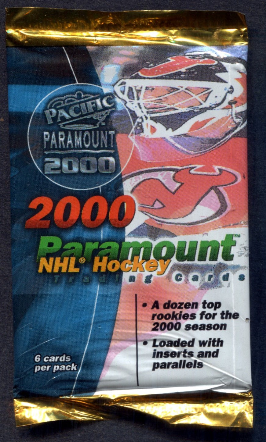 1999/00 Pacific Paramount Hockey Unopened Pack (6)
