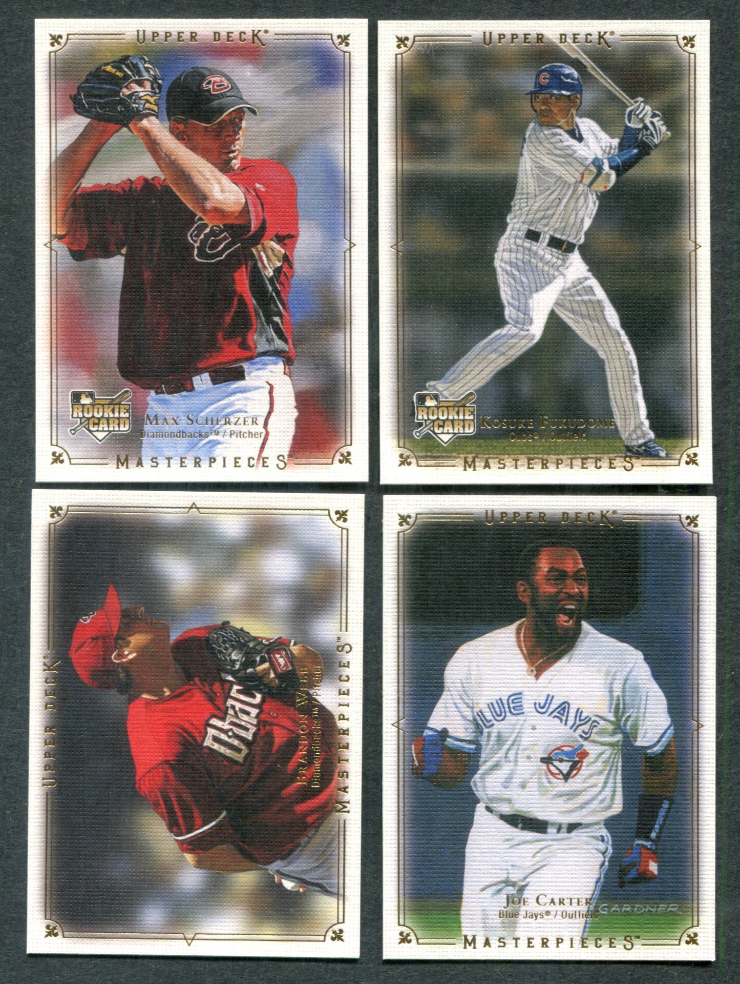 2008 Upper Deck Masterpieces Baseball Complete Set (120)