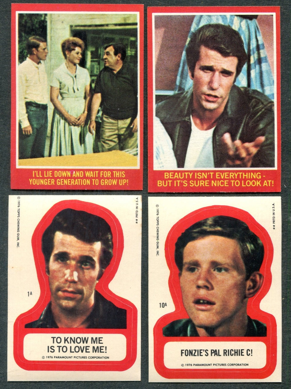 1976 Topps Happy Days Complete "A" Series Set (44/11) EX/MT NM