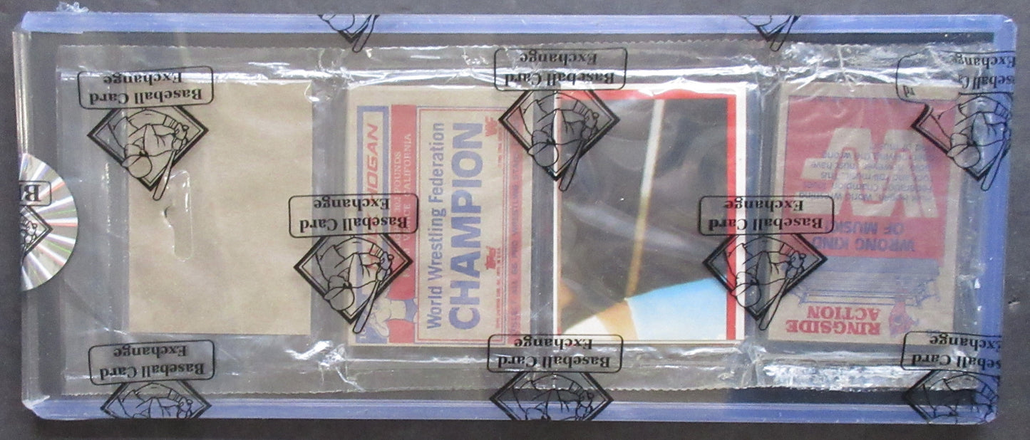 1985 Topps WWF Pro Wrestling Stars Unopened Rack Pack (BBCE) (Hogan #16 Back) (26118)