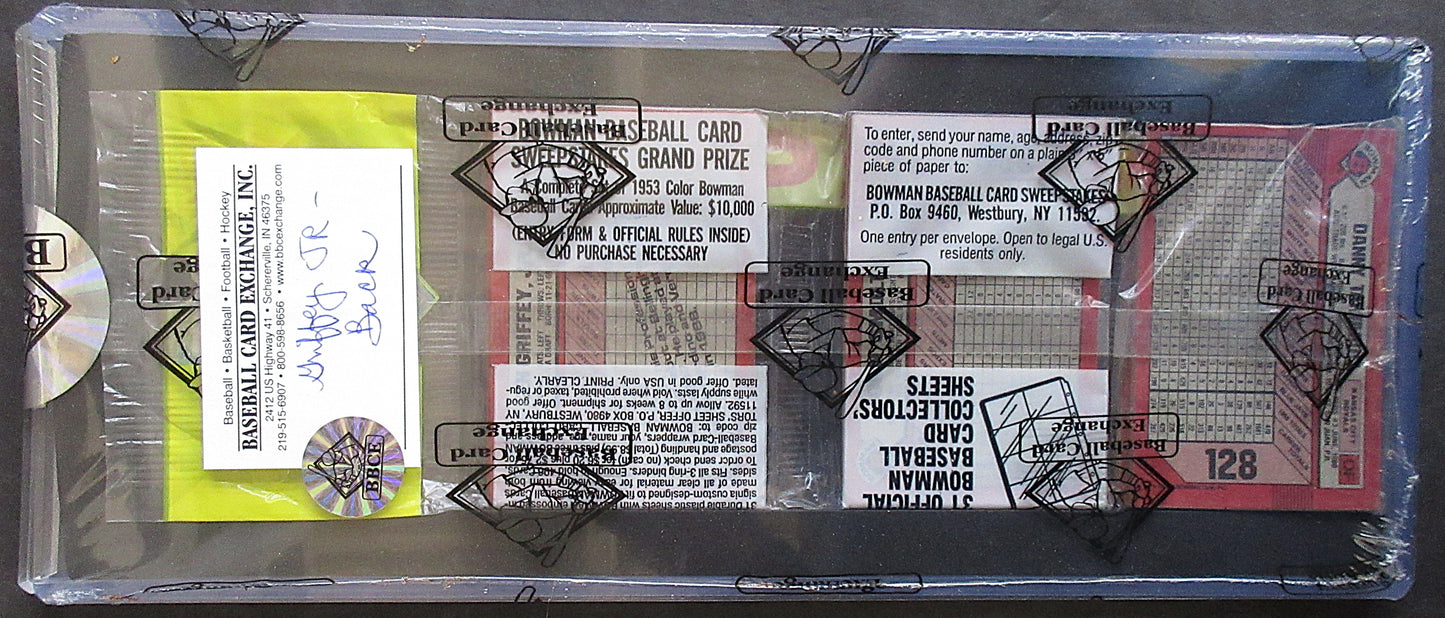 1989 Bowman Baseball Rack Pack (BBCE) (Ken Griffey Jr. Back) (23125)