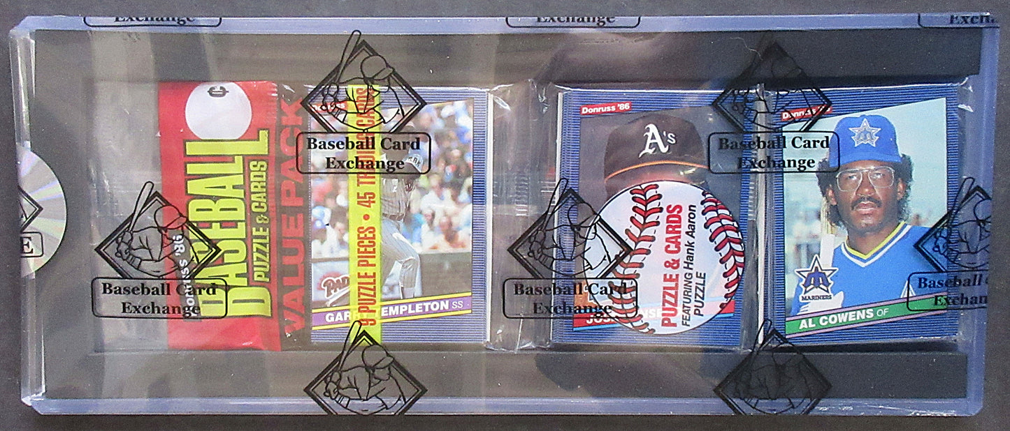 1986 Donruss Baseball Unopened Rack Pack (BBCE) (Canseco Top) (26126)