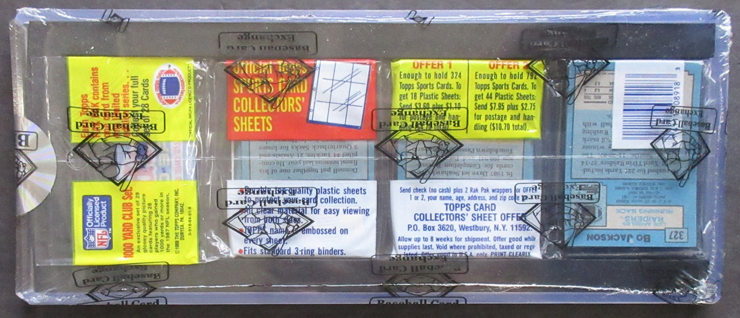 1988 Topps Football Unopened Rack Pack (BBCE) (Bo Jackson Back) (26114)