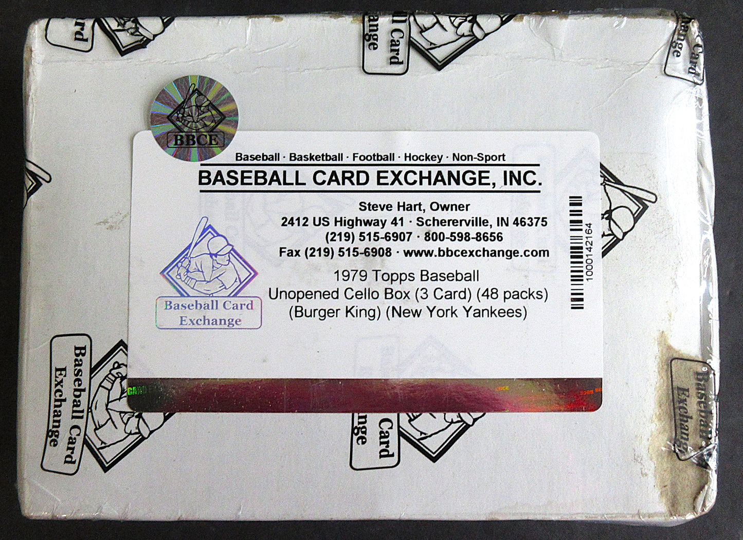 1979 Topps Baseball Unopened Cello Box (48/3) (Burger King Yankees) (BBCE)