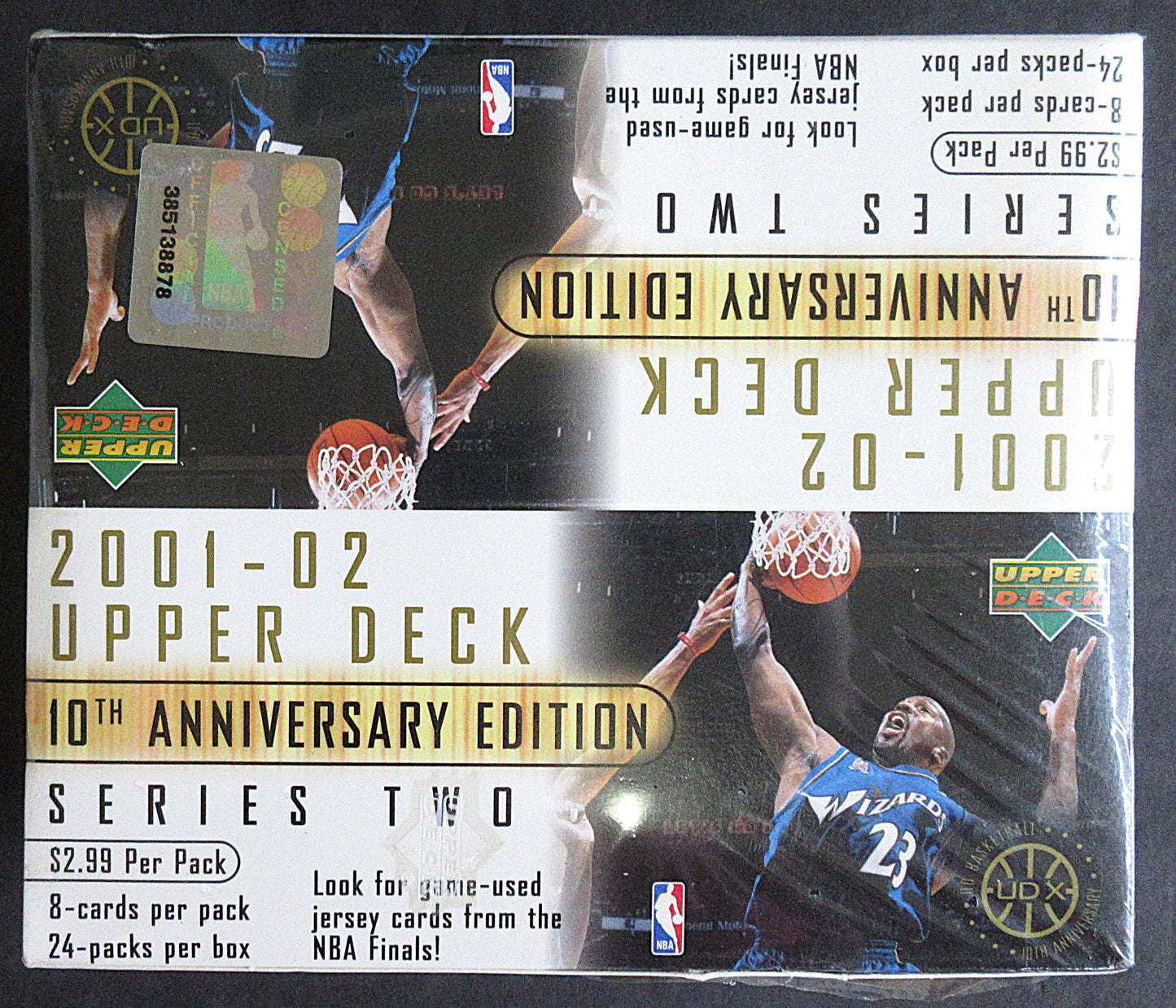 2001/02 Upper Deck Basketball Unopened Series 2 Box (Retail) (24/8)