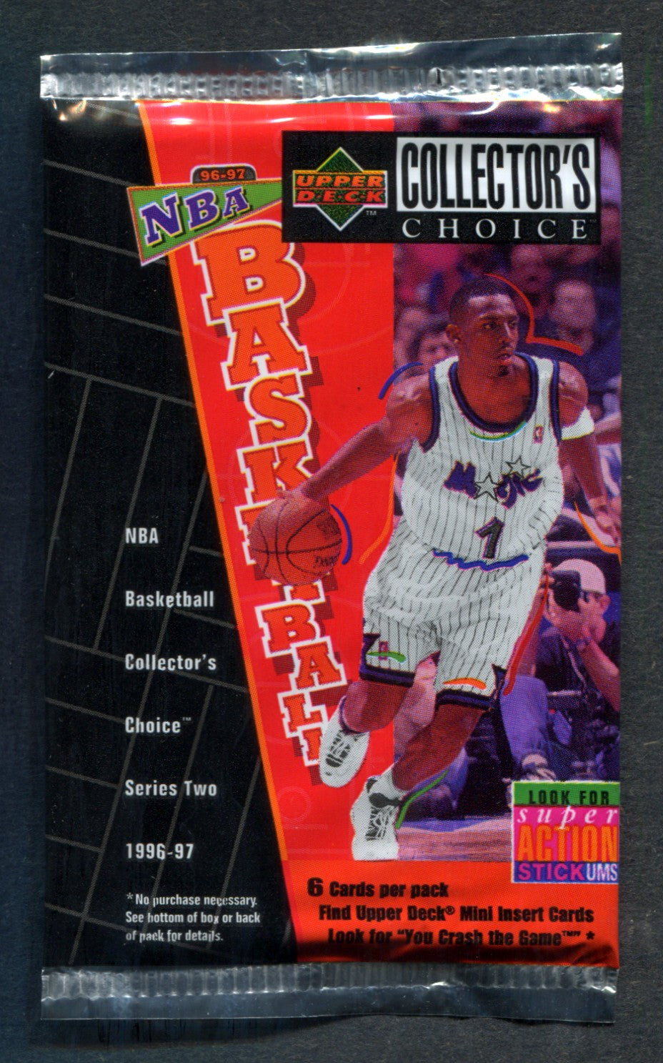 1996/97 Upper Deck Collector's Choice Basketball Unopened Series 2 Pack (6)