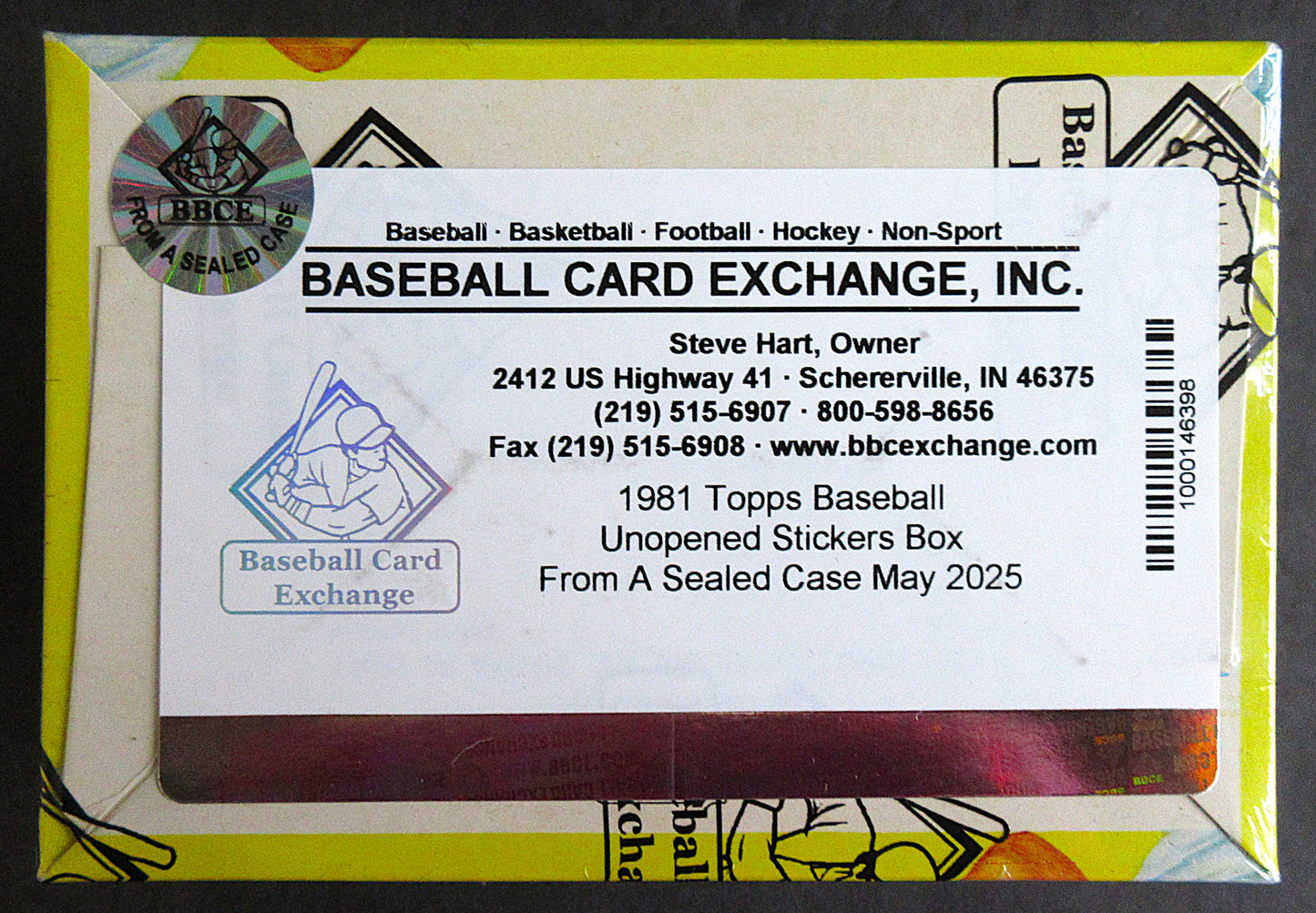 1981 Topps Baseball Unopened Album Stickers Box (FASC)