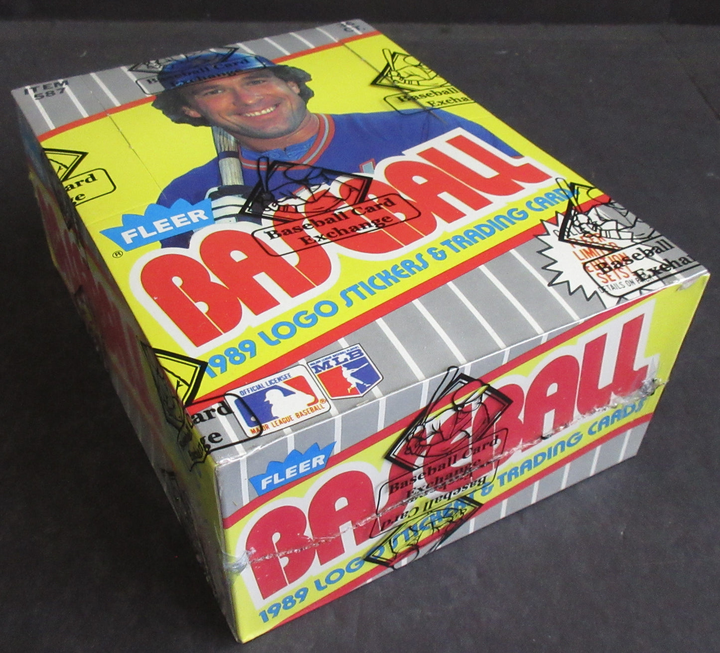 1989 Fleer Baseball Unopened Wax Box (FASC) (Code 83621)