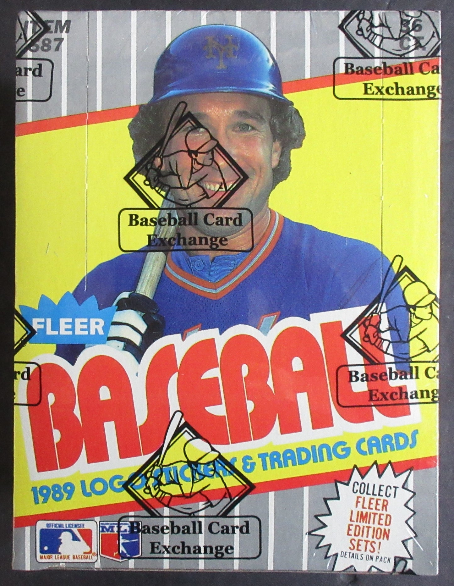 1989 Fleer Baseball Unopened Wax Box (FASC) (Code 90091)