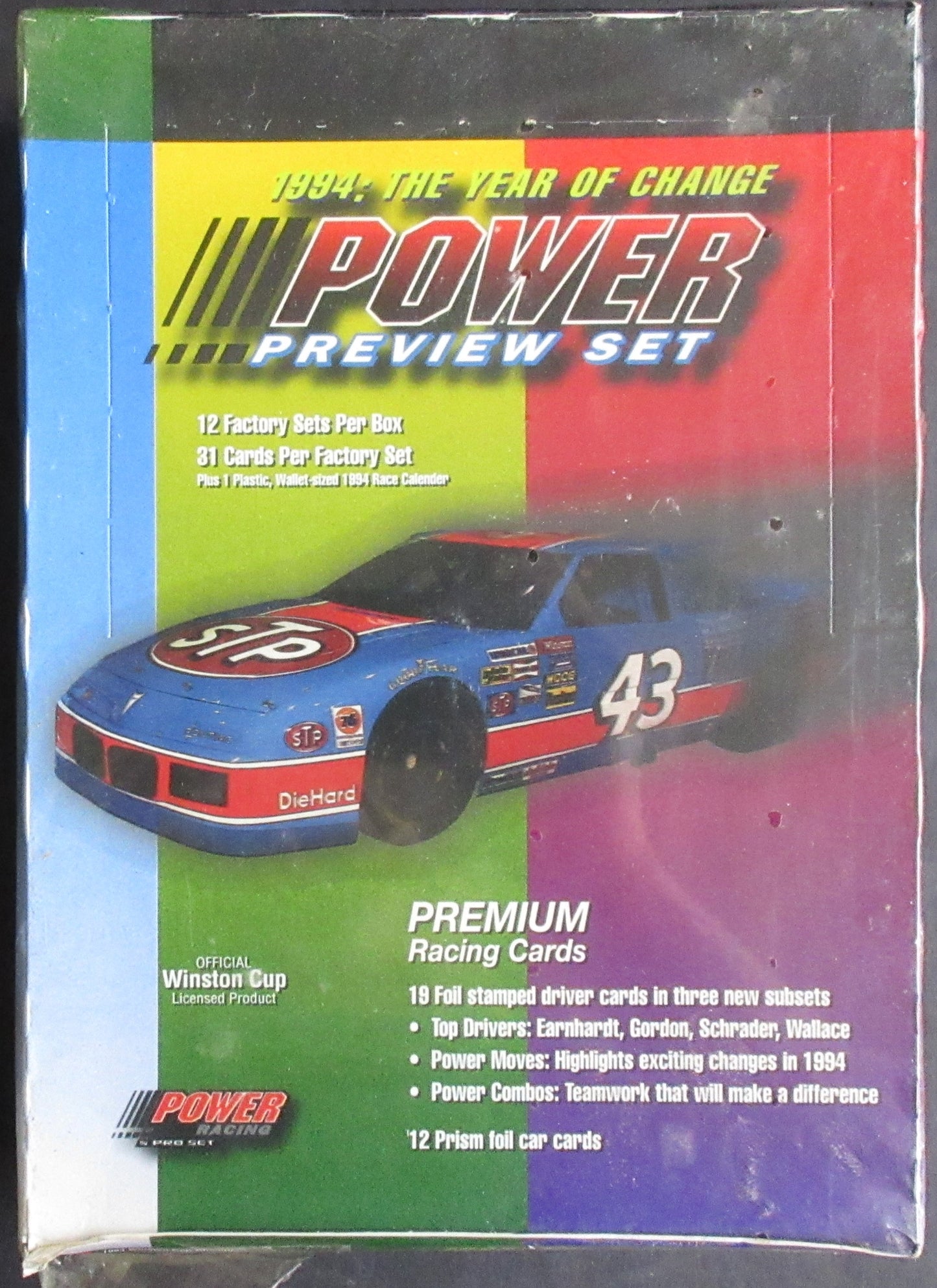1994 Pro Set Power Racing Factory Set Box (12/31)