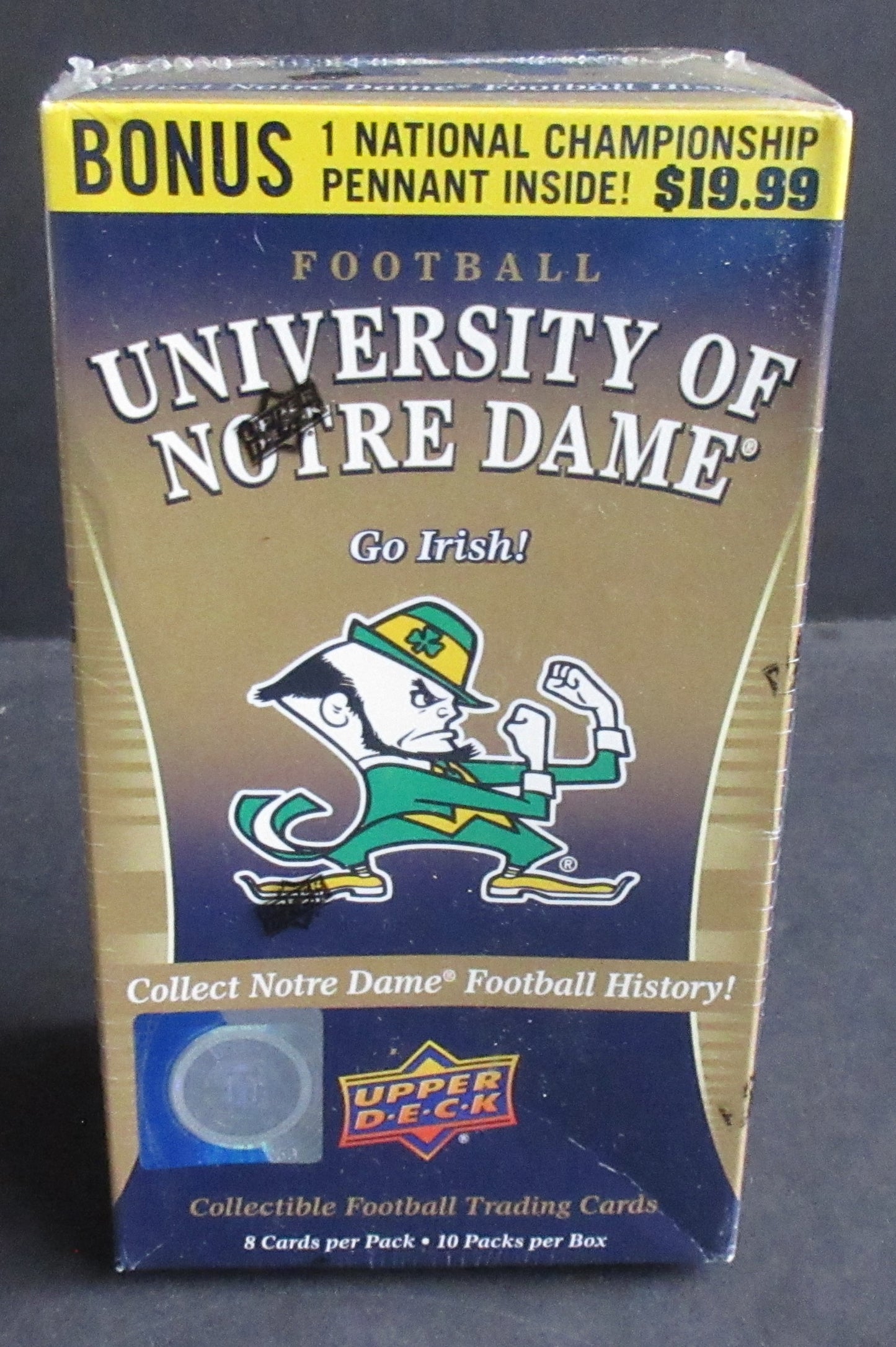 2013 Upper Deck Notre Dame Football Blaster Box (10/8)