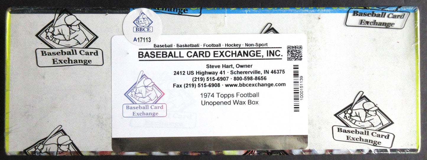 1974 Topps Football Unopened Wax Box (BBCE) (A17113)